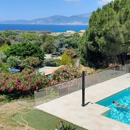 Appartamento Corsicadream Arone Superbe Dans Villa, Vue Panoramique Mer, Piscine, Proche Porticcio