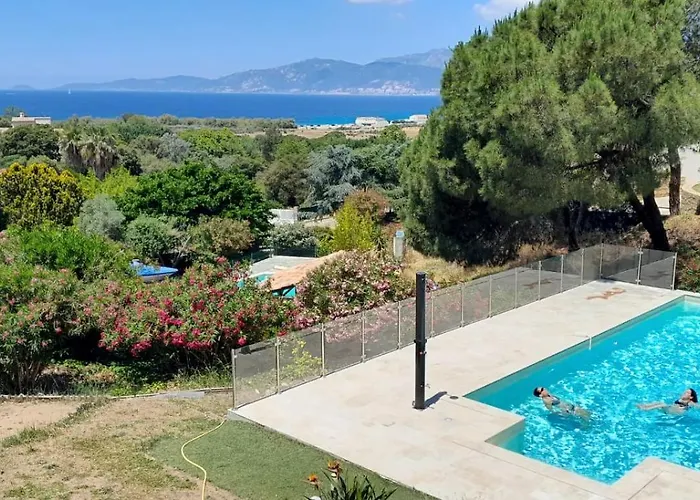 公寓 Corsicadream Arone Superbe Dans Villa, Vue Panoramique Mer, Piscine, Proche Porticcio