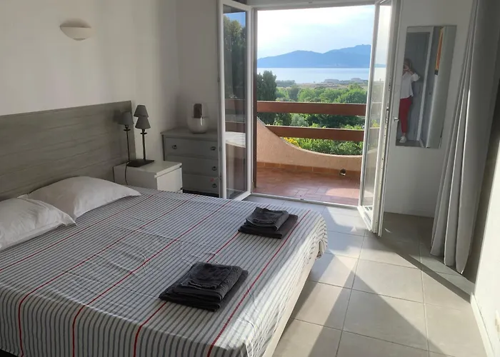 公寓 Corsicadream Arone Superbe Dans Villa, Vue Panoramique Mer, Piscine, Proche Porticcio